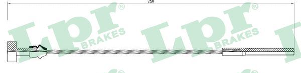 LPR C0919B Cable Pull, parking brake