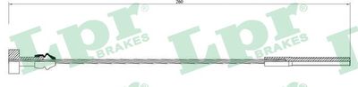 Cable Pull, parking brake LPR C0919B