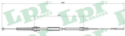 Cable Pull, parking brake LPR C0933B