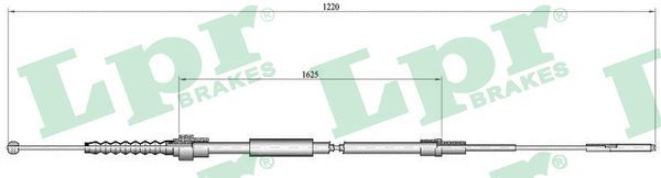 LPR C0941B Cable Pull, parking brake