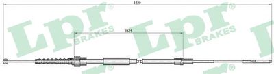 Cable Pull, parking brake LPR C0941B