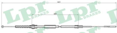 Cable Pull, parking brake LPR C0942B