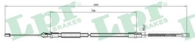 Cable Pull, parking brake LPR C0946B