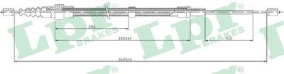 Cable Pull, parking brake LPR C0952B