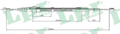 Cable Pull, parking brake LPR C0953B