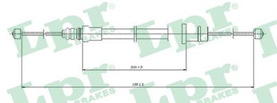 Cable Pull, parking brake LPR C0994B