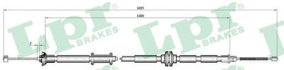 Cable Pull, parking brake LPR C1011B