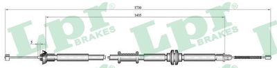 Cable Pull, parking brake LPR C1012B