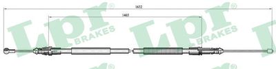 Cable Pull, parking brake LPR C1040B