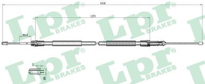 Cable Pull, parking brake LPR C1041B