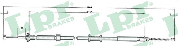 LPR C1084B Cable Pull, parking brake