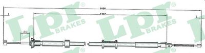 Cable Pull, parking brake LPR C1084B