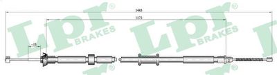 Cable Pull, parking brake LPR C1085B