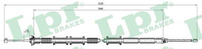 Cable Pull, parking brake LPR C1320B