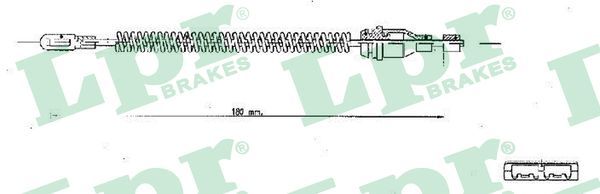 LPR C1350B Cable Pull, parking brake