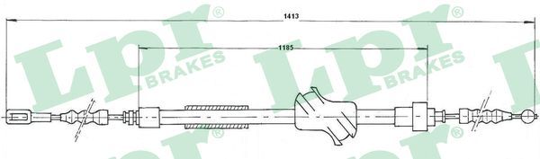 LPR C1502B Cable Pull, parking brake