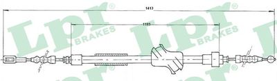 Cable Pull, parking brake LPR C1502B