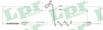 Cable Pull, parking brake LPR C1616B