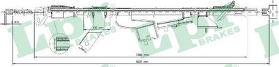 Cable Pull, parking brake LPR C1696B