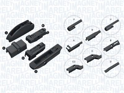 Wiper Blade MAGNETI MARELLI 000713617560