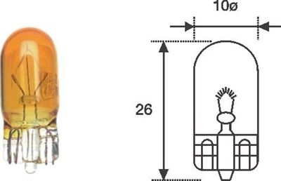 Bulb, direction indicator MAGNETI MARELLI 002051800000