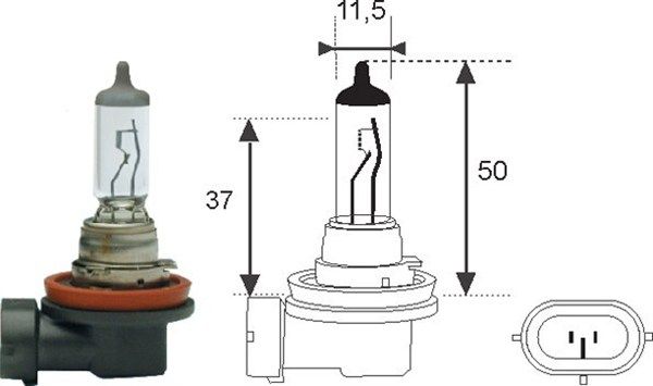 MAGNETI MARELLI 002549100000 Bulb, spotlight