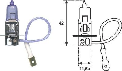 Bulb, front fog light MAGNETI MARELLI 002553100000