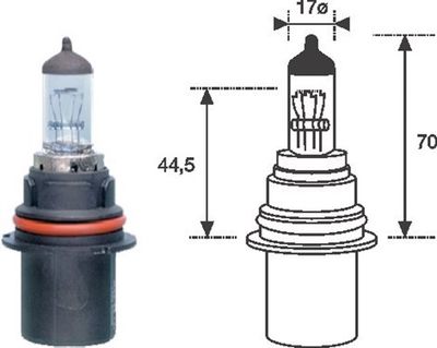 Bulb, spotlight MAGNETI MARELLI 002555200000