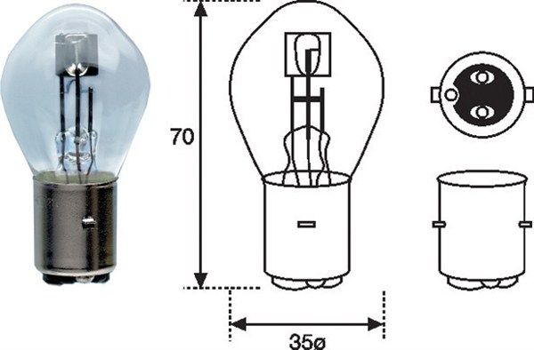 MAGNETI MARELLI 002588200000 Bulb, spotlight