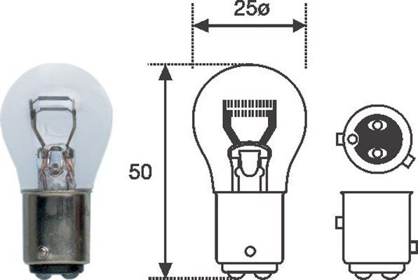 MAGNETI MARELLI 008529100000 Bulb, stop light