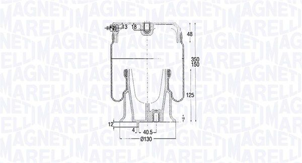 MAGNETI MARELLI 030607020185 Bellow, air suspension