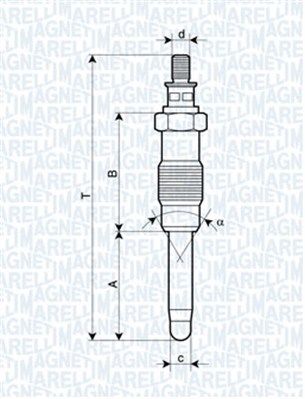 MAGNETI MARELLI 061830166304 Glow Plug