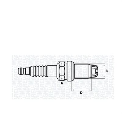 Spark Plug MAGNETI MARELLI 062000783304