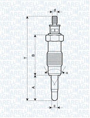 MAGNETI MARELLI 062580704304 Glow Plug