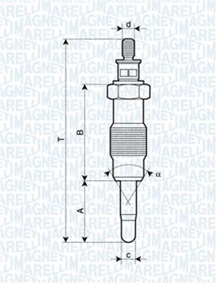 MAGNETI MARELLI 062582804304 Glow Plug