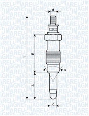 MAGNETI MARELLI 062583003304 Glow Plug