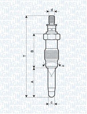 Glow Plug MAGNETI MARELLI 062587001304