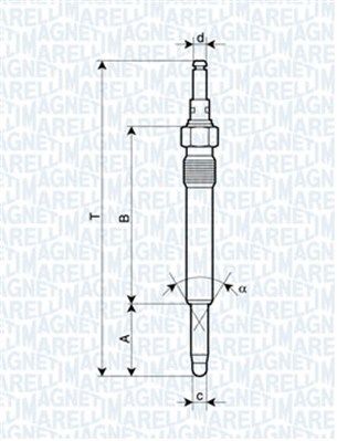MAGNETI MARELLI 062900003304 Glow Plug