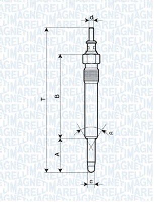MAGNETI MARELLI 062900004304 Glow Plug