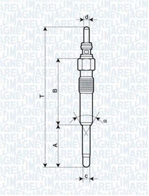 Glow Plug MAGNETI MARELLI 062900006304