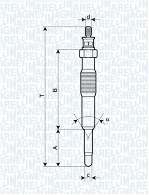 MAGNETI MARELLI 062900017304 Glow Plug