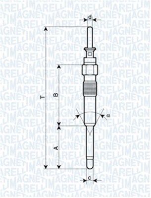 MAGNETI MARELLI 062900023304 Glow Plug
