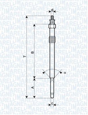 MAGNETI MARELLI 062900024304 Glow Plug