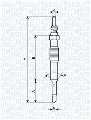 Glow Plug MAGNETI MARELLI 062900027304