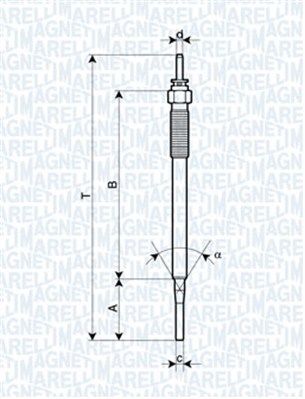 MAGNETI MARELLI 062900036304 Glow Plug