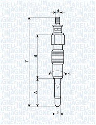 MAGNETI MARELLI 062900040304 Glow Plug