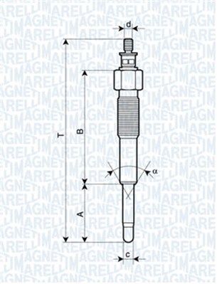 Glow Plug MAGNETI MARELLI 062900041304