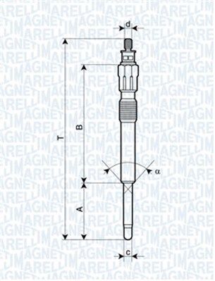 MAGNETI MARELLI 062900043304 Glow Plug