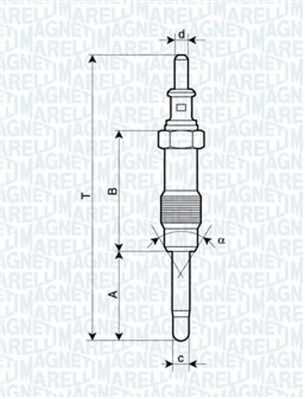 MAGNETI MARELLI 062900046304 Glow Plug