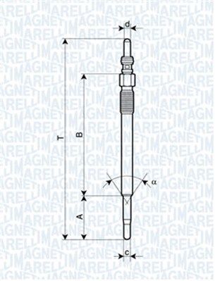 MAGNETI MARELLI 062900048304 Glow Plug